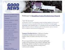 Tablet Screenshot of hamiltonunionpresbyterianchurch.org